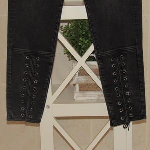American Eagle Outfitters Jeans - American Eagle HighestRise Jegging Lace Up Black American Eagle Outfitters Jeans - American Eagle HighestRise Jegging Lace Up Black